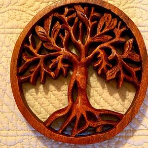 Carved wood Tree of Life